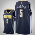 Denver Nuggets #5 Will Barton Navy Icon  Jersey
