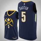 Denver Nuggets #5 Will Barton Navy Jersey City