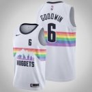 Denver Nuggets #6 Brandon Goodwin White basketball  Jersey City