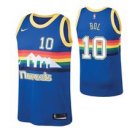 Denver Nuggets #10 Bol Bol Blue Hardwood Classics basketball  Jersey