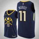 Denver Nuggets #11 Monte Morris Navy Jersey City