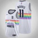 Denver Nuggets #11 Monte Morris White basketball  Jersey City
