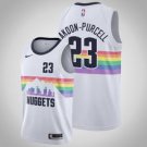 Denver Nuggets #23 DeVaughn Akoon-Purcell White basketball  Jersey City