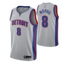Detroit Pistons #8 Markieff Morris Graytatement Jersey
