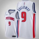 Detroit Pistons #9 Langston Galloway White Jersey