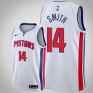 Detroit Pistons #14 Ishmith White Jersey