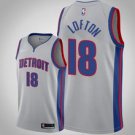 Detroit Pistons #18 Zach Lofton Graytatement Jersey