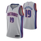 Detroit Pistons #19vi Mykhailiuk Graytatement Jersey