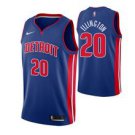 Detroit Pistons #20 Wayne Ellington Blue Icon basketball  Jerseytitched