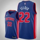 Detroit Pistons #22 Kay Felder Blue Icon basketball  Jerseytitched
