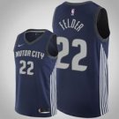 Detroit Pistons #22 Kay Felder Navy Jersey - City