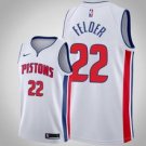 Detroit Pistons #22 Kay FelderWhite Jersey