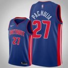 Detroit Pistons #27 Zaza Pachulia Blue Icon basketball  Jerseytitched