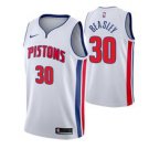 Detroit Pistons #30 Michael Beasley White Jerseytitched