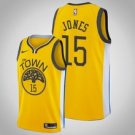 Goldentate Warriors #15 Damian Jones Gold Earned  Jersey