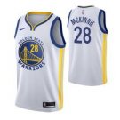 Goldentate Warriors #28 Alfonzo McKinnie White basketball  Jersey