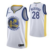 Goldentate Warriors #28 Alfonzo McKinnie White basketball  Jersey