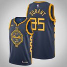 Goldentate Warriors #35 Kevin Durant Navy City  Jersey