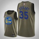 Goldentate Warriors #35 Kevin Durant Olive Jersey Camo