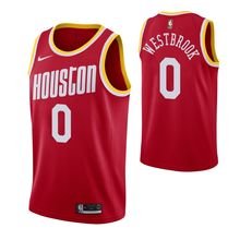 Houston Rockets #0 Russell Westbrook Red Hardwood Classics  Jersey