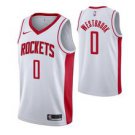 Houston Rockets #0 Russell Westbrook White Jersey