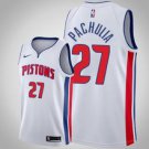 Detroit Pistons #27 Zaza Pachulia White Jersey