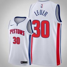 Detroit Pistons #30 Jon Leuer White Jersey