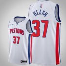 Detroit Pistons #37 Reggie Hearn White Jersey