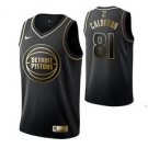 Detroit Pistons #81 Jose Calderon Black Golden  Jersey