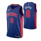 Detroit Pistons 8 Markieff Morris Blue Icon basketball  Jerseytitched
