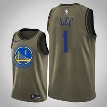 Goldentate Warriors #1 Damion Lee Olive Jersey Camo