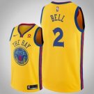 Goldentate Warriors #2 Jordan Bell Gold Jersey - City