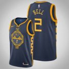 Goldentate Warriors #2 Jordan Bell Navy City  Jersey