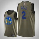 Goldentate Warriors #2 Jordan Bell Olive Jersey Camo