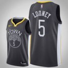 Goldentate Warriors #5 Kevon Looney Blacktatement Jersey
