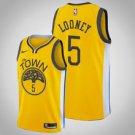 Goldentate Warriors #5 Kevon Looney Gold Earned  Jersey