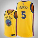 Goldentate Warriors #5 Kevon Looney Gold Jersey - City