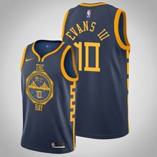 Goldentate Warriors #10 Jacob Evans III Navy City  Jersey