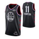 Goldentate Warriors #11 Klay Thompson Black All-Star Game Jersey