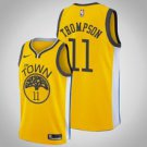 Goldentate Warriors #11 Klay Thompson Gold Earned  Jersey