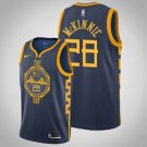 Goldentate Warriors #28 Alfonzo McKinnie Navy City  Jersey