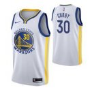 Goldentate Warriors #30tephen Curry White basketball  Jersey