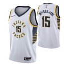 Indiana Pacers #15 Naz Mitrou-Long White basketball  Jerseytitched