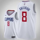 Los Angeles Clippers #8 Danilo Gallinari White Jersey