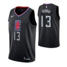 Los Angeles Clippers #13 Paul George Blacktatement  Jersey