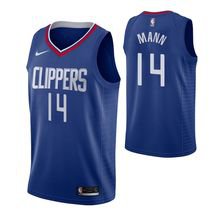 Los Angeles Clippers #14 Terance Mann Blue Icon  Jersey