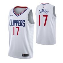 Los Angeles Clippers #17 Garrett Temple White Jersey