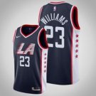 Los Angeles Clippers #23 Lou Williams Navy Jersey City