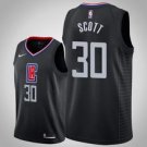 Los Angeles Clippers #30 Mikecott Blacktatement  Jersey