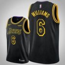 Los Angeles Lakers #6 Derrick Williams Black Jersey City
